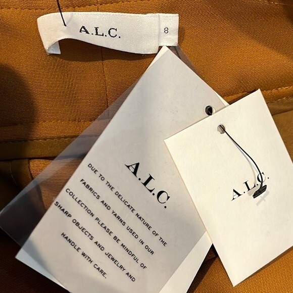 A.L.C. pair of the “Foster” pants in the honey color 8 NWT - Picture 4 of 5